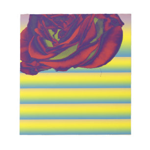 Rote Rose Notepad Notizblock