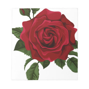 Rote Rose Notizblock