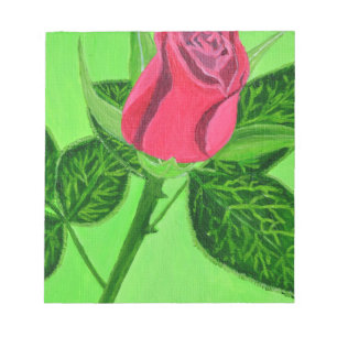 Rote Rose Notizblock