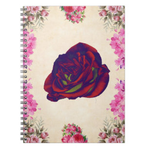Rote Rose Notizblock