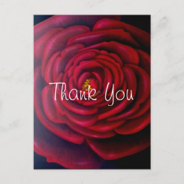 Rote Rose Ölgemälde Vielen Dank Postkarte