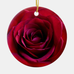 Rote Rose Ornament Personalisierte Rose Dekoration