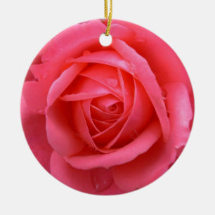 Rote Rose Ornament Personalisierte Rose Dekoration