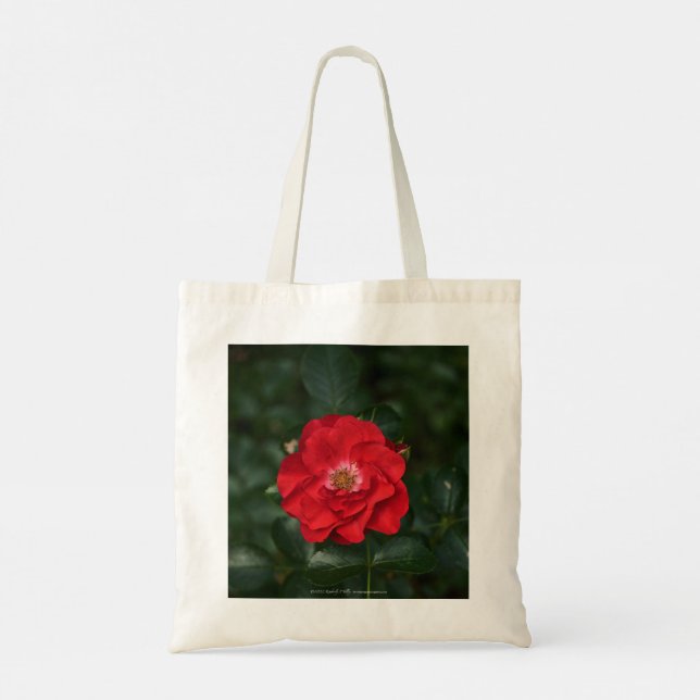 Rote Rose P 6568 Tragetasche (Rückseite)