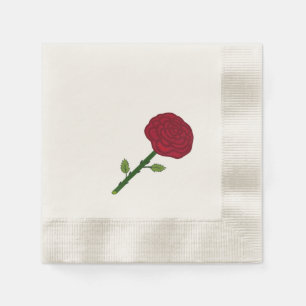 Rote Rose Paper Napkins Serviette