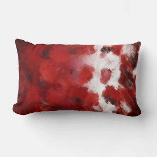 Rote Rose Petals Malerei Art - Kissen