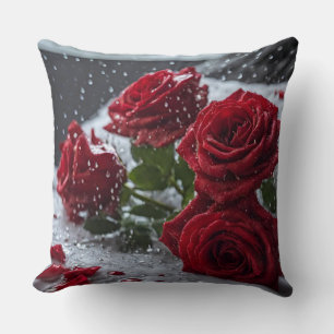 Rote Rose Pillow Kissen