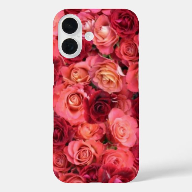 Rote Rose PINK Case-Mate iPhone Hülle (Rückseite)