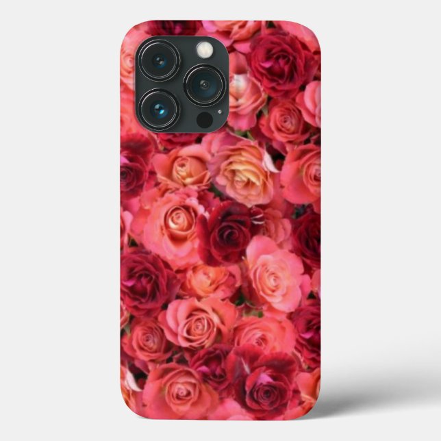 Rote Rose PINK Case-Mate iPhone Hülle (Rückseite)
