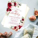 rote Rose Pink Peony Floral zum 30. Geburtstag Einladung<br><div class="desc">Rote Rosen und Rosa-Rosa-Bäume sind auf dieser 30. Geburtstagseinladung in dunkelgrünen Blätter eingebettet. Die klassische Schriftzeichen-Kalligraphie lasse Ihren Gästen, dass es ein Meilenstein zum Geburtstag ist und wer der Geburtstag ist. Dieser Artikel ist Teil der Rote Rose Pink Peony Kollektion. Es enthält die Vorlagen, die Sie nutzen können, um eine...</div>