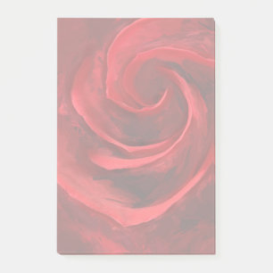 Rote Rose Post-it Klebezettel