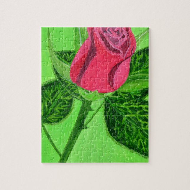 Rote Rose Puzzle (Vertikal)