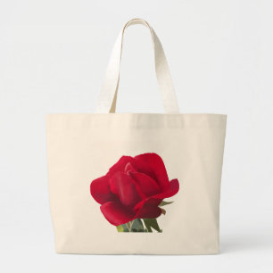 Rote Rose - Red rose  Jumbo Stoffbeutel