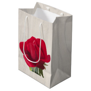 Rote Rose - Red rose Mittlere Geschenktüte