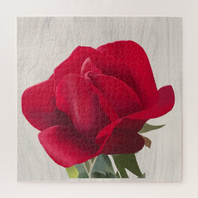 Rote Rose - Red rose  Puzzle (Vertikal)