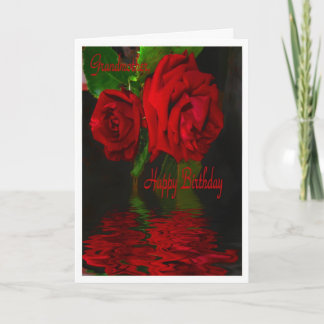 Rote Rose reflektiert - alles- Gute zum Karte