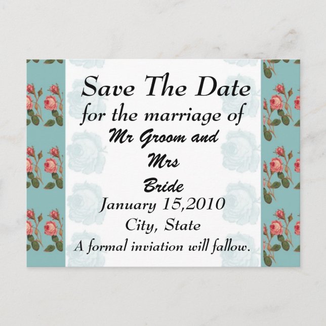 Rote Rose Rette die TagespostCard Ankündigungspostkarte (Vorderseite)