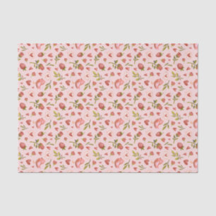 Rote Rose Romance Herzmuster Valentinstag Seidenpapier