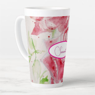 Rote Rose Rose Blume Muster Papier Party-Platte Milchtasse