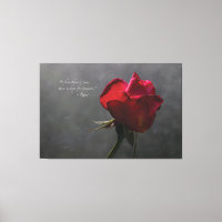 Rote Rose, Rumi Zitat, ~ 60" x 40" - EXTRA LARGE