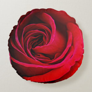 Rote Rose Rund Wurfkissen Rundes Kissen