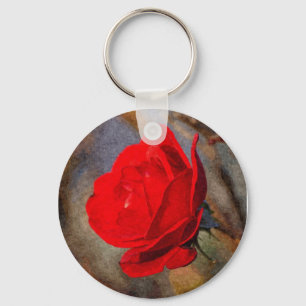 Rote Rose Schlüsselanhänger