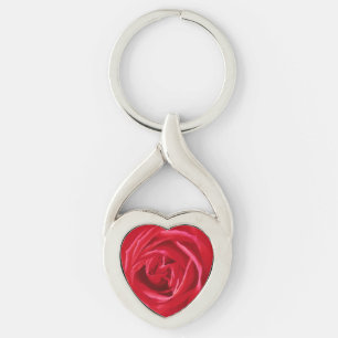 Rote Rose Schlüsselanhänger