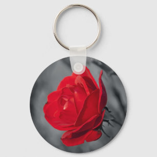 Rote Rose Schlüsselanhänger