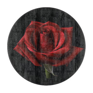 Rote Rose Schneidebrett