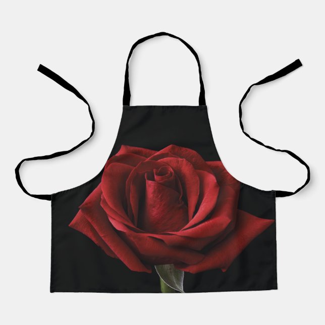 Rote Rose Schürze (Vorderseite)