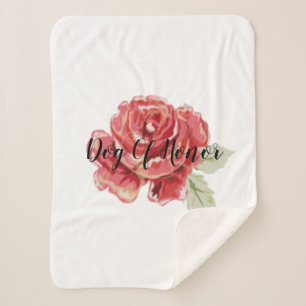 Rote Rose Sherpadecke
