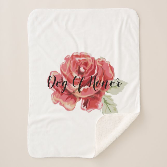 Rote Rose Sherpadecke (Vorderseite)