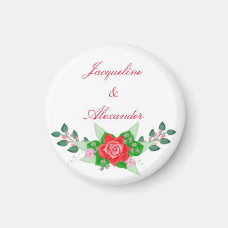Rote Rose Simple Wedding Theme Party Gefallen Magn Magnet