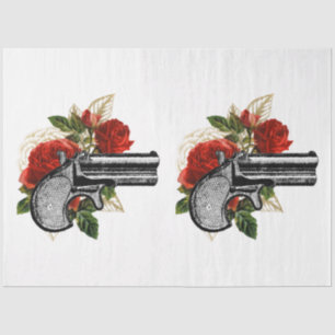 Rote Rose Steampunk Serie Design 1 Seidenpapier