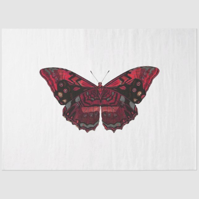 Rote Rose Steampunk Serie Design 8 Seidenpapier (Vorderseite)