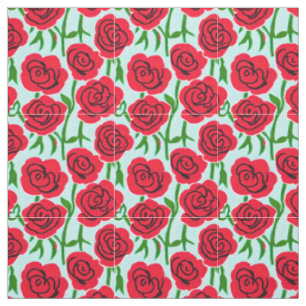 Rote Rose Stoff