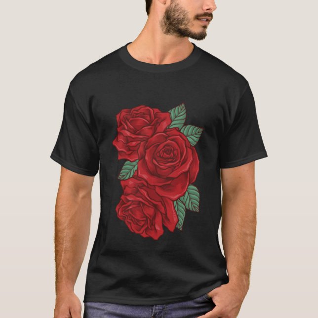 Rote Rose T-Shirt (Vorderseite)