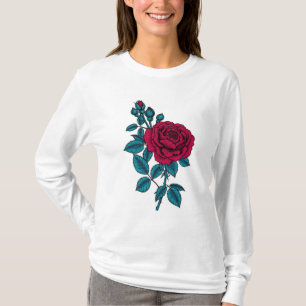 rote Rose T-Shirt