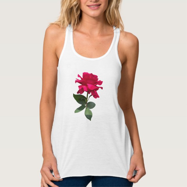 Rote Rose Tank Top (Vorderseite)