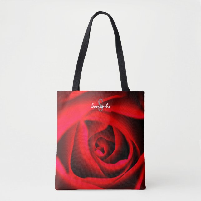Rote Rose-Tasche (Vorderseite)