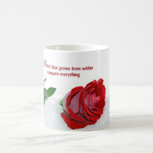 Rote Rose Tasse