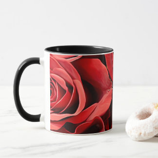 Rote Rose Tasse