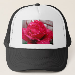 Rote Rose Truckerkappe