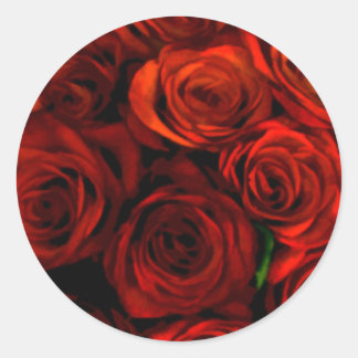 Rote Rose Umschlag Aufkleber Stickers
