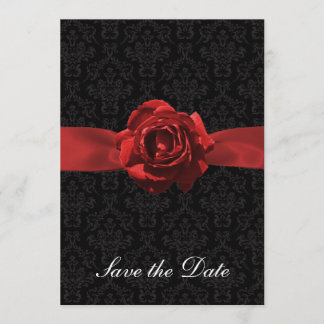 Rote Rose und Band Save The Date