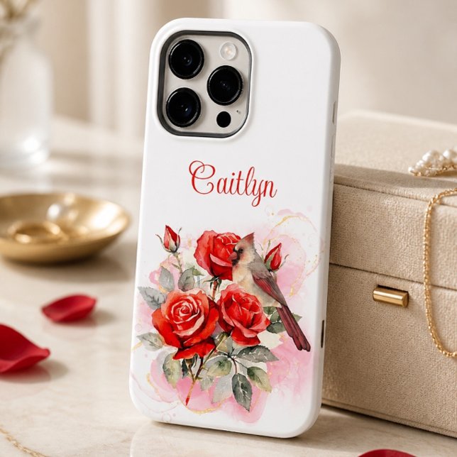 Rote Rose und Kardinal Case-Mate iPhone Hülle (Von Creator hochgeladen)