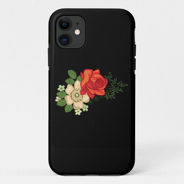 Rote Rose und Milchprodukte Case-Mate iPhone Hülle (Rückseite)