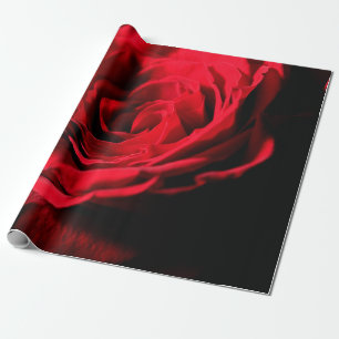 rote Rose valentine Tag schließen Makro-Design, r Geschenkpapier