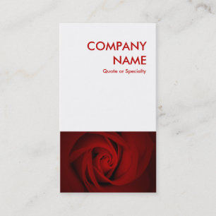 rote Rose Visitenkarte