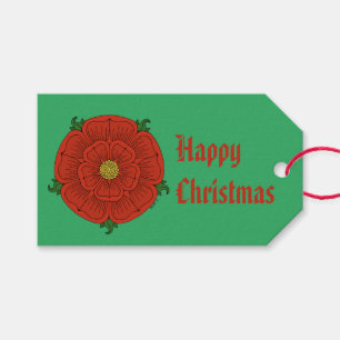 Rote Rose von Lancaster-Geschenketiketten Geschenkanhänger
